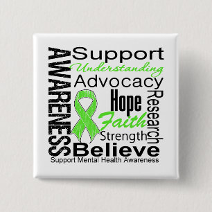 Collage - Mental Health Awareness Pinback Button