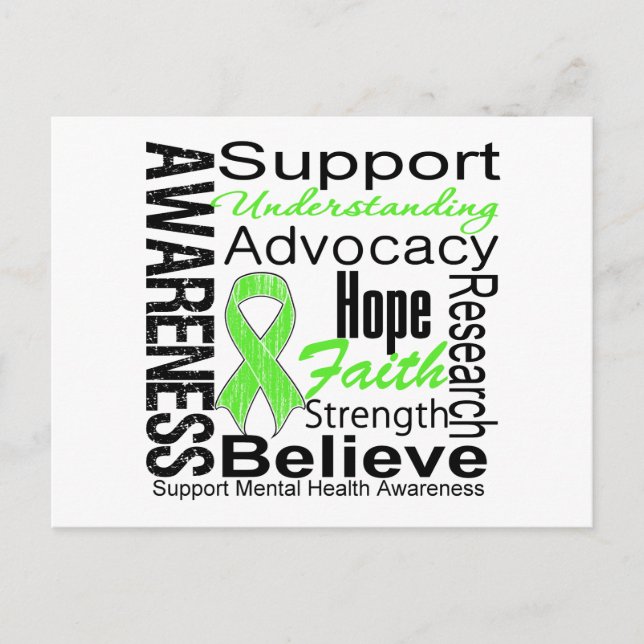 Collage - Mental Health Awareness Postcard (Front)