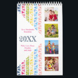 Collage, Monthly Photos & To Do List 2023 Photo Calendar<br><div class="desc">This colorful and modern photo calendar is set up ready for you to add your own photos and custom text. The geometric design features watercolor triangles in shades of blue and pink, green and yellow, throughout the entire calendar. This is a 'month per page' calendar and each page features one...</div>
