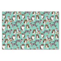 Orcas Killer Whales in the Ocean Patterned Tissue Paper