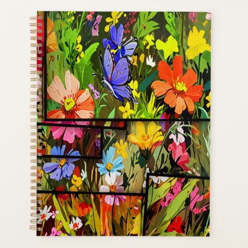 Collage of Beauty _ Butterfly and Wild Flowers Planner