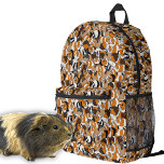 Collage of Guinea Pigs Illustrations Patterned Printed Backpack<br><div class="desc">Guinea pigs,  guinea pigs,  and more guinea pigs! This patterned backpack features a collage of realistic style guinea pig illustrations in shades of black,  white,  brown and tan.</div>