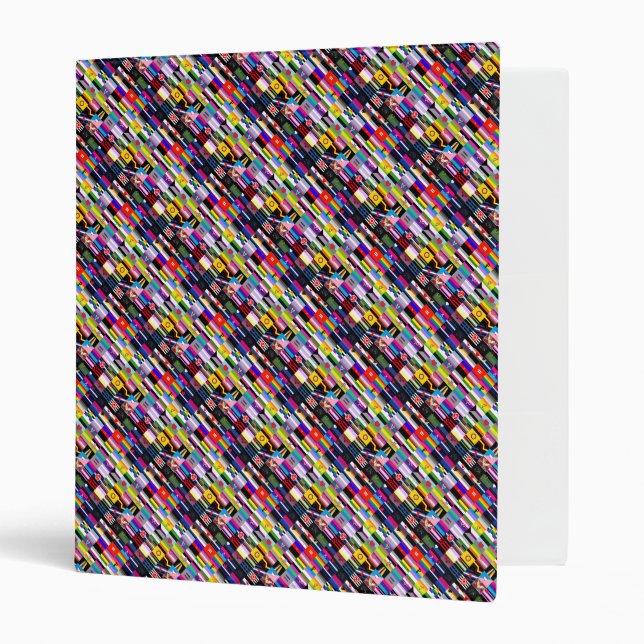 Collage of Pride Flags 3 Ring Binder (Front/Inside)