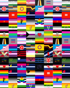 collage of pride flags gifts on zazzle