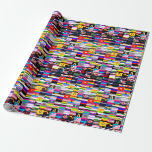 Collage of Pride Flags Wrapping Paper