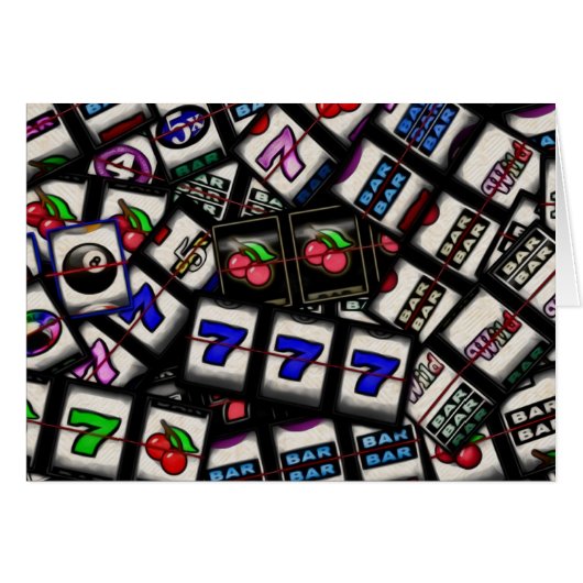 Collage of Slot Machine Reels Cards (Front Horizontal)
