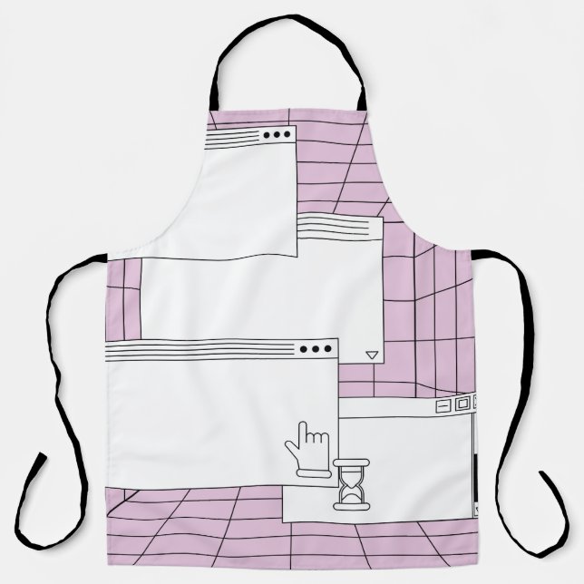 Collage of user interface elements. Cyberpunk and  Apron (Front)