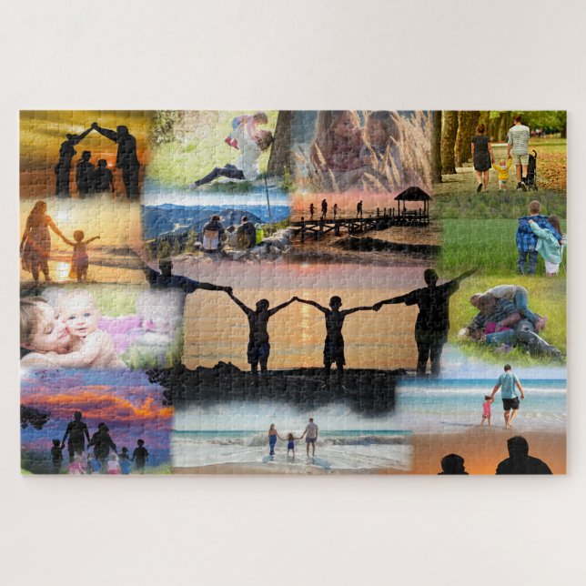 Collage of Your Family Photos Jigsaw Puzzle (Horizontal)