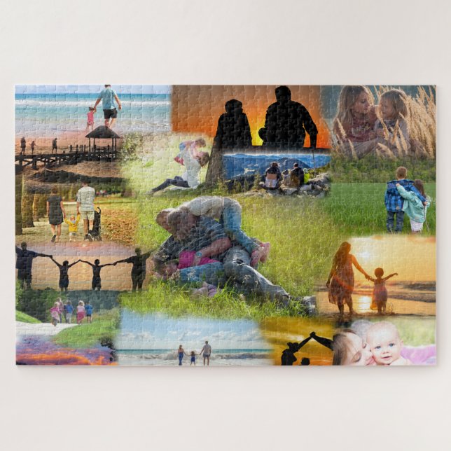 Collage of Your Family Photos Jigsaw Puzzle (Horizontal)