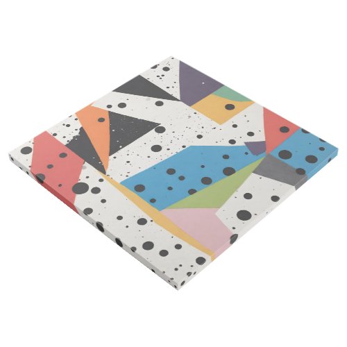 Collage Paper Black Dots Gallery Wrap