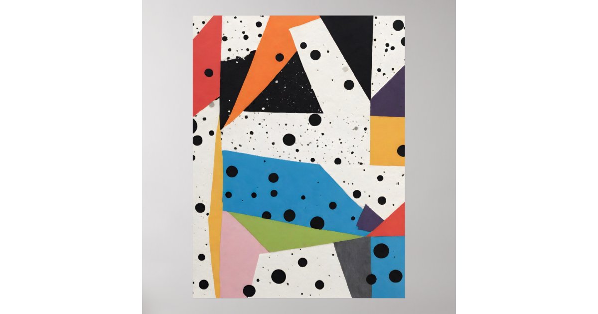 Print Collage Layer Top (black dot mesh)