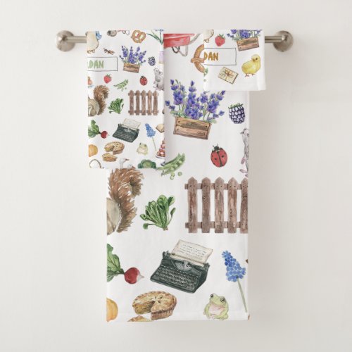 Collage Peter the Rabbit Bath Towel Set