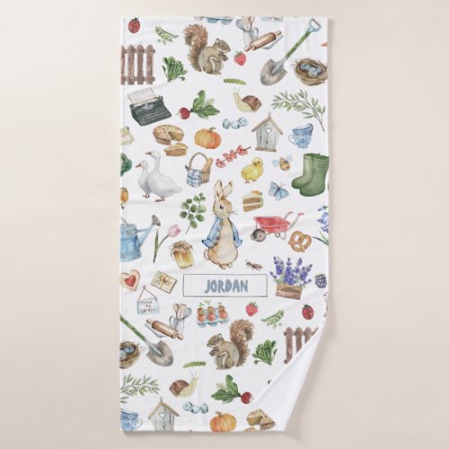 Collage Peter the Rabbit Bath Towel Set