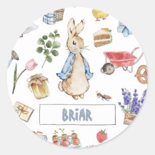 Collage Peter the Rabbit Classic Round Sticker