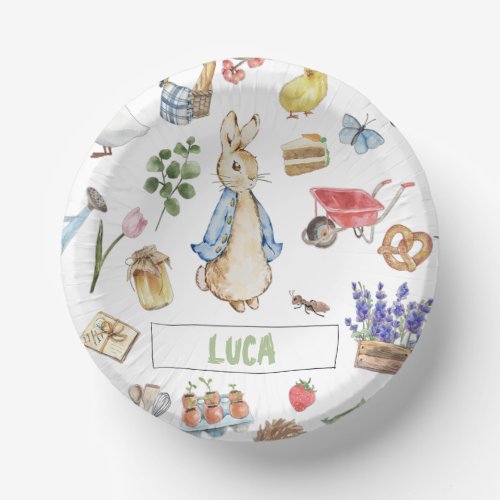 Collage Peter the Rabbit Paper Bowls