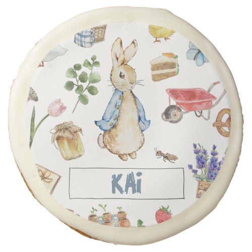 Collage Peter the Rabbit Sugar Cookie