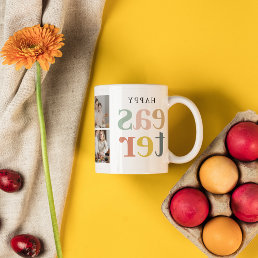 Collage Photo And Colorful Easter | Holiday Gift Mug