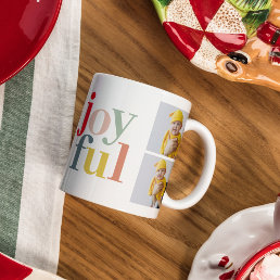 Collage Photo And Colorful Joyful | Holiday Gift Mug