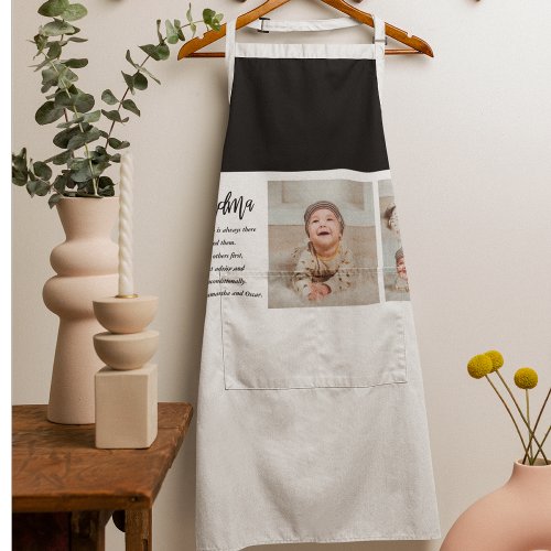 Collage Photo  Best Grandma Ever Best Beauty Gift Apron
