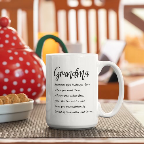 Collage Photo  Best Grandma Ever Best Beauty Gift Coffee Mug