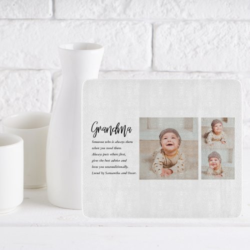 Collage Photo  Best Grandma Ever Best Beauty Gift Cutting Board