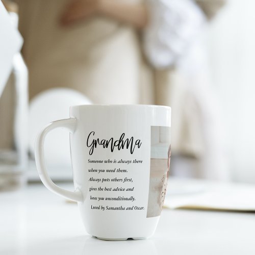 Collage Photo  Best Grandma Ever Best Beauty Gift Latte Mug