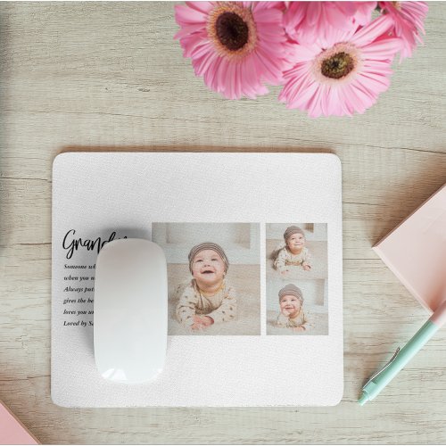 Collage Photo  Best Grandma Ever Best Beauty Gift Mouse Pad