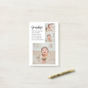 Collage Photo & Best Grandma Ever Best Beauty Gift Post-it Notes