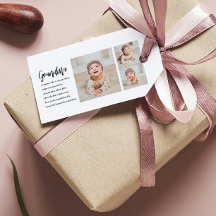 Collage Photo & Best Grandma Ever Best Beauty Gift Tags