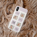 Collage Photo & Best Grandma Ever Best Purple Gift iPhone XS Case<br><div class="desc">This collage photo is a perfect Mother's Day gift for any mom who loves to cherish memories. The collage features a beautiful arrangement of purple-themed photos that capture your precious moments with your mom. The modern design of the collage gives it a sophisticated and elegant look that would complement any...</div>