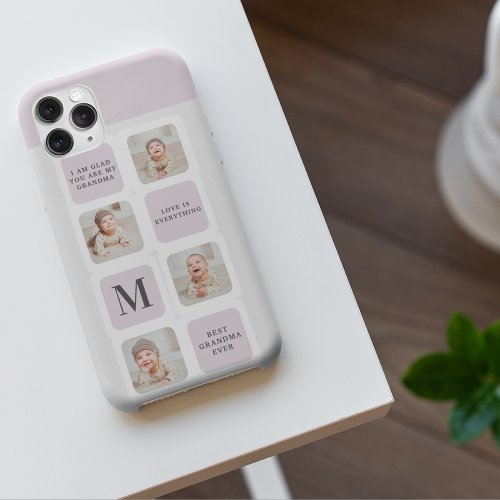 Collage Photo  Best Grandma Ever Best Purple Gift iPhone 11Pro Max Case