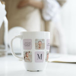 Collage Photo & Best Grandma Ever Best Purple Gift Latte Mug<br><div class="desc">Collage Photo & Best Grandma Ever Best Purple Gift . Best Personalized Gift For Mothers day,  Woman's day or Mom Birthday. Surprise Mom With a Gift That’s As Amazing As She Is.</div>