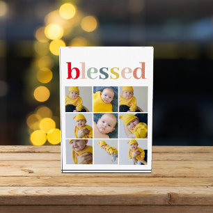 Collage Photo Colorful Blessed Holiday Gift