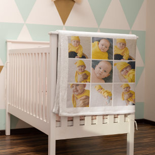 Collage Photo Colorful Happy Holiday Baby Blanket