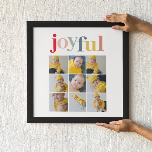 Collage Photo  Colorful Joyful Holiday Gift Canvas Print