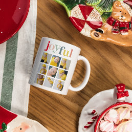 Collage Photo | Colorful Joyful Holiday Gift Mug