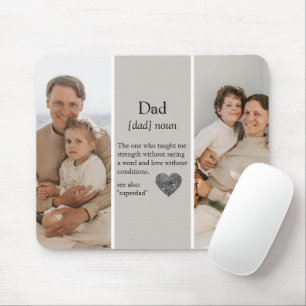 Collage Photo   Dad Definition Mouse Pad Gift