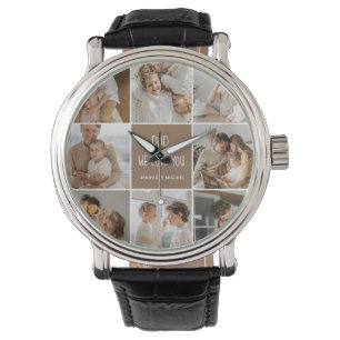 Collage Photo Dad We Love You Happy Fathers Day Watch