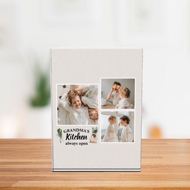 Collage Photo & Grandma Kitchen Is Always Open Block (Creator Uploaded)