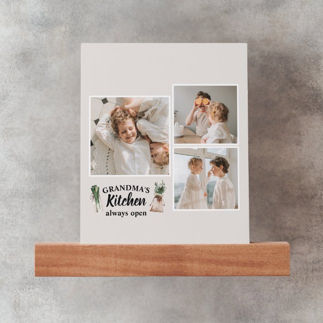Collage Photo & Grandma Kitchen Is Always Open Picture Ledge (Creator Uploaded)
