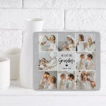 Collage Photo Grey We Love You Grandma Best Gift  Cutting Board<br><div class="desc">"Collage Photo Grey We Love You Grandma Best Gift" is likely a description for a photo frame or display that features a collage of photos in shades of grey with the words "We Love You Grandma" prominently displayed. This would make for a thoughtful and sentimental gift for a grandmother on...</div>