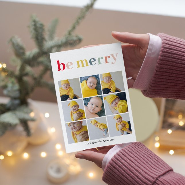 Collage Photo | Happy Holiday Colorful Be Merry (Creator Uploaded)