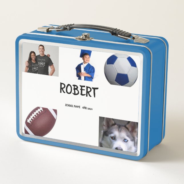 COLLAGE photo Lunchbox  BLUE SKY To Customize (Front)