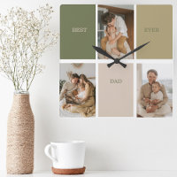 Collage Photo Modern Best Dad Ever Gift