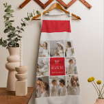 Collage Photo Mom Red We Love You Best Mother Gift Apron<br><div class="desc">"Collage Photo Mom Red We Love You" is a beautiful and sentimental gift that is perfect for showing your mother how much you appreciate and love her. This gift includes a collage of photos, carefully curated to showcase some of your most cherished memories with your mother. This gift is ideal...</div>
