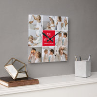 Collage Photo Mom Red We Love You Best Mother Gift