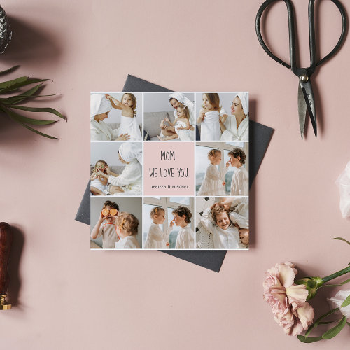 Collage Photo Mom We Love You Best Mother Gift