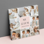 Collage Photo Mom We Love You Best Mother Gift Canvas Print<br><div class="desc">This collage photo frame is a perfect gift to express your love for your mother. The frame is beautifully designed with shades of pink, adding a touch of femininity and elegance to the overall look. The frame can hold multiple photos of different sizes, allowing you to create a unique and...</div>