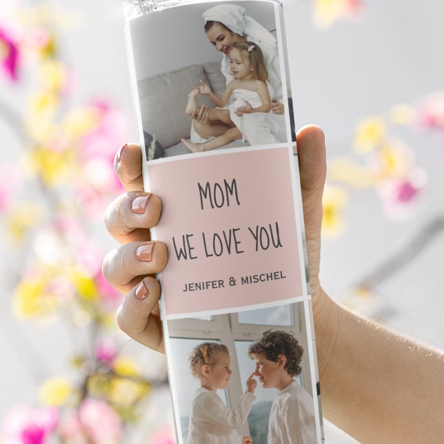 Collage Photo Mom We Love You Best Mother Gift Thermal Tumbler (Creator Uploaded)