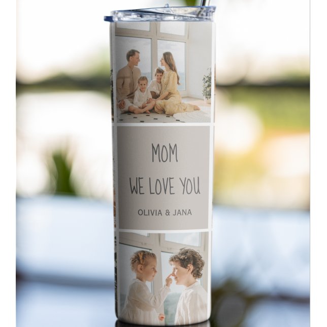 Collage Photo Mom We Love You Thermal Tumbler (Creator Uploaded)
